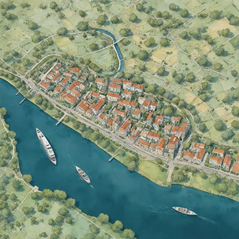 Elegant canal du midi map guide for luxury houseboat stays