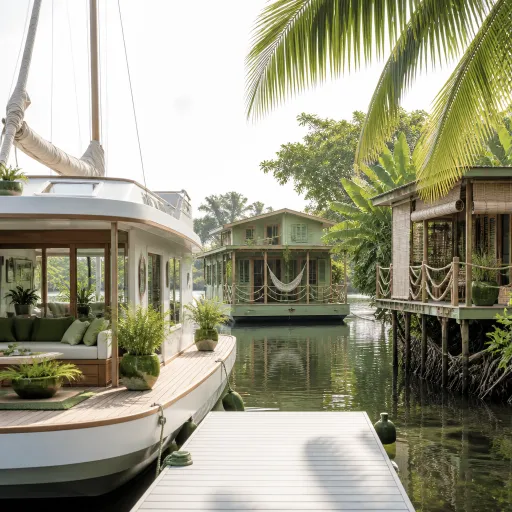 Beyond the Dutch Canal: What Houseboat Design Looks Like in the Gulf, the Caribbean, and Southeast Asia