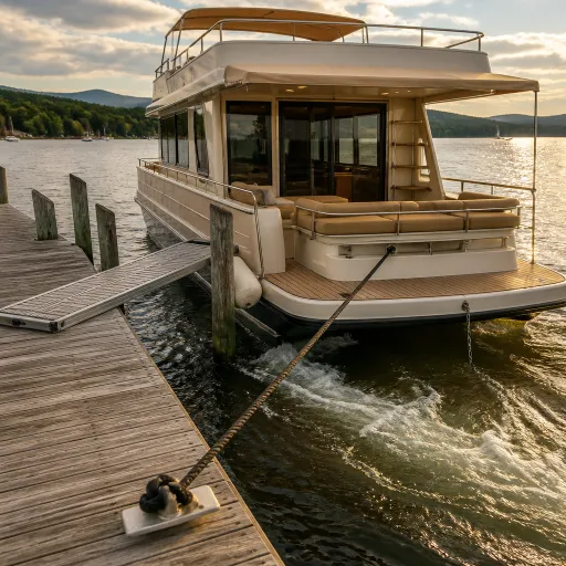 Lake Champlain boating escapes with luxury houseboat stays